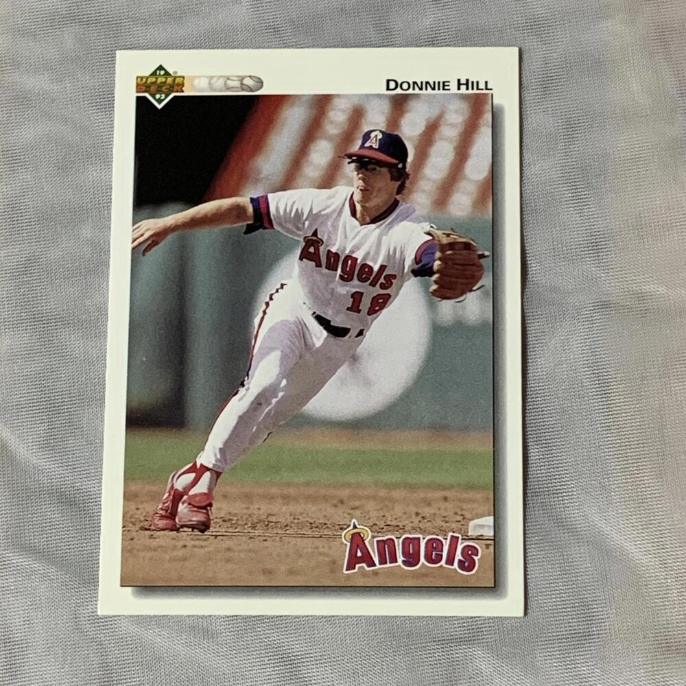 1991‎ Upper Deck Donnie Hill Angels Baseball Card #413